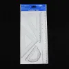 Student ruler set, plastic ruler 30CM, geometric drawing ruler, set square, protractor, 4-piece set of stationery for study Item Picture